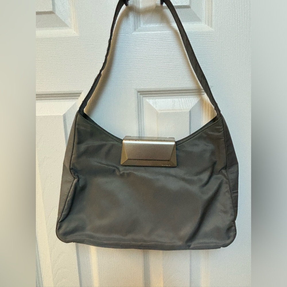 ❤️ Prada Tessuto Lux+Metal Shoulder Bag Vintage- 1998